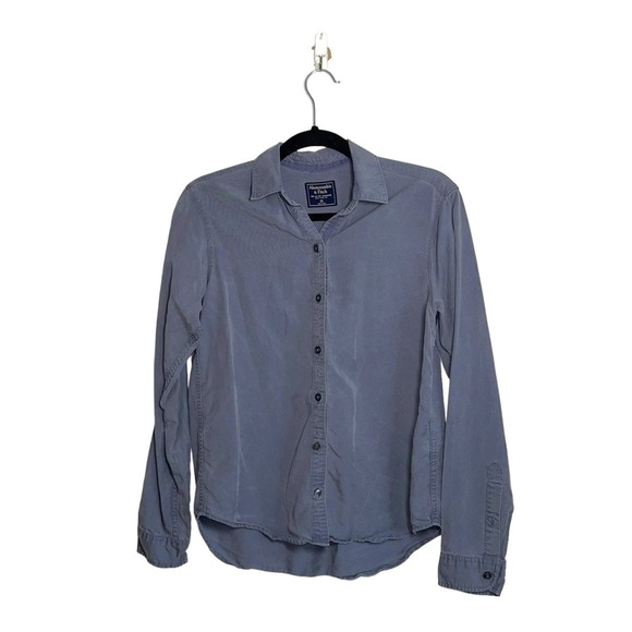 Abercrombie & Fitch Tops - Abercrombie & Fitch Blue Gray Button Down Utility Shirt Xsmall Women’s